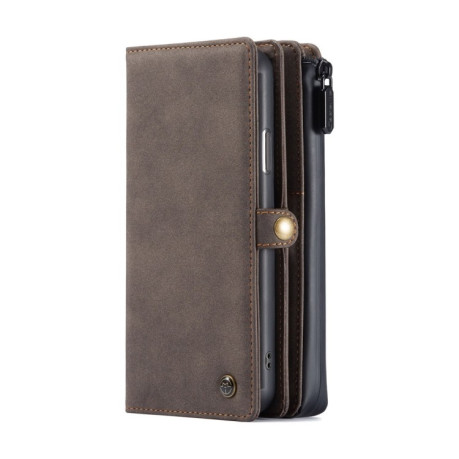 Кожаный чехол-кошелек CaseMe 018 на iPhone 11 Pro Max - коричневый