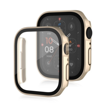 Протиударна накладка із захисним склом Life Waterproof Frosted для Apple Watch Series 8/7 45mm - золото