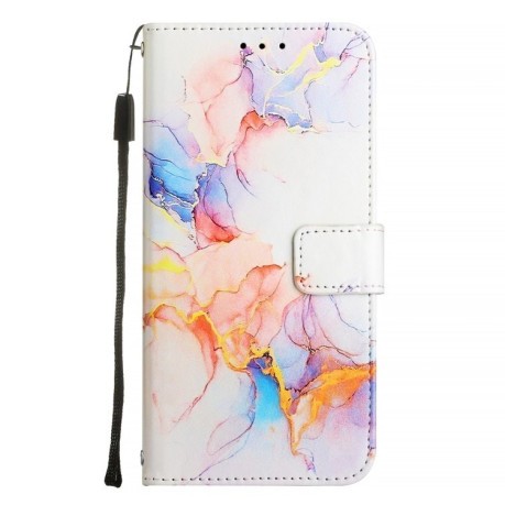 Чехол-книжка PT003 Marble Pattern на  Realme Note 50 4G / Realme C51 4G Global - Marble White