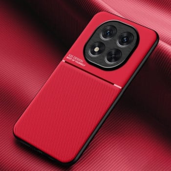 Противоударный чехол Tilt Strip Grain на Xiaomi Redmi Note 14 Pro+ 5G - красный