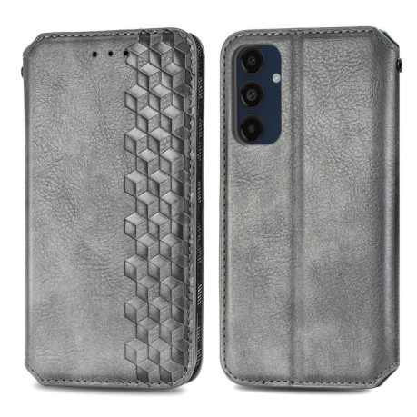 Чохол-книжка Cubic Grid для Samsung Galaxy A16 5G - сірий