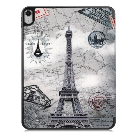 Чехол-книжка Colored Drawing with stylus holder на iPad Air 10.9 2022/2020 - Eiffel Tower