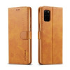 Чехол книжка LC.IMEEKE Calf Texture на Samsung Galaxy А71 - коричневый