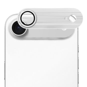 Защитное стекло на камеру ENKAY Anti-reflection Camera Lens Brushed Aluminium Alloy для iPhone 17 Air - серебристое