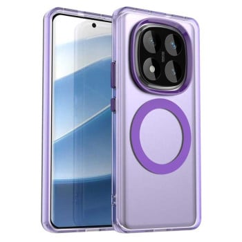 Протиударний чохол Candy Magsafe PC Hybrid TPU для Redmi Note 14 Pro 4G - фіолетовий