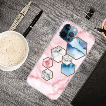 Противоударный чехол Marble Pattern B Series для iPhone 13 Pro - GK-A21