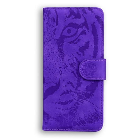 Чехол-книжка Tiger Embossing для  Xiaomi Redmi Note 12 4G - фиолетовый