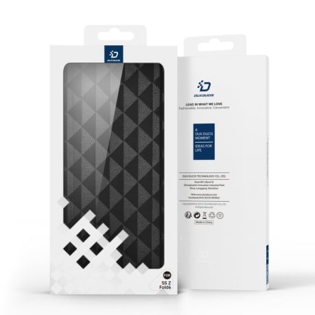 Чохол-книжка DUX DUCIS Fitt Series TPU + PU Texture для Samsung Galaxy Fold 6 5G - чорний