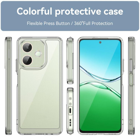 Противоударный чохол Colorful Acrylic Series для OPPO A5 Pro 4G - прозрачный