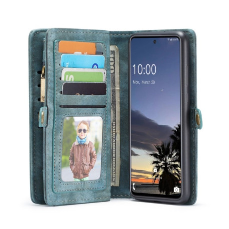 Шкіряний чохол-гаманець CaseMe 008 Series Card Holder Wallet Style Samsung Galaxy A33 - зелений