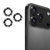 Защитное стекло на камеру ENKAY 9H Aluminium для iPhone 17 Pro / 17 Pro Max - графитовое