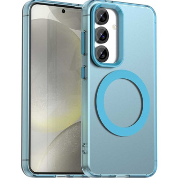 Протиударний чохол MagSafe Holder PC Hybrid  для Samsung Galaxy S25+ 5G - синій