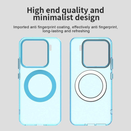 Протиударний чохол MagSafe Holder PC Hybrid для Xiaomi 15 - синій