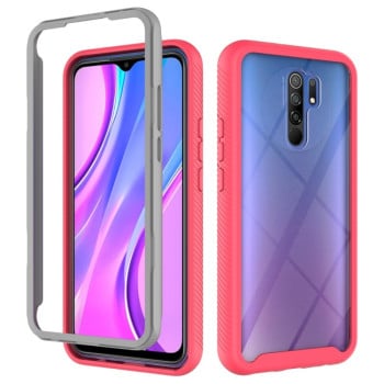 Противоударный чехол Starry Sky Solid Color на Xiaomi Redmi 9 - красный