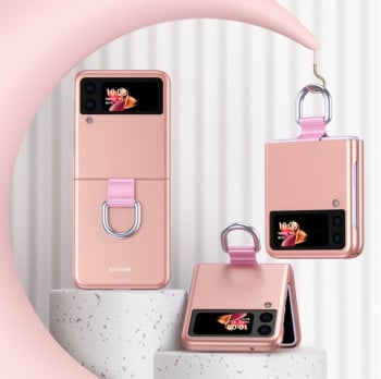 Протиударний чохол Skin Feel Folding Samsung Galaxy Z Flip3 5G - рожеве золото