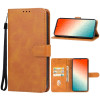 Чохол-книжка EsCase Leather для Samsung Galaxy S24 Ultra 5G - коричневий