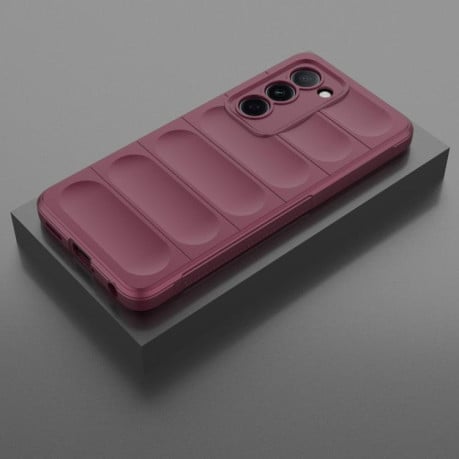 Силиконовый чехол Magic Flannel на OPPO A5 5G Global / K13x 5G Global - винно-красный