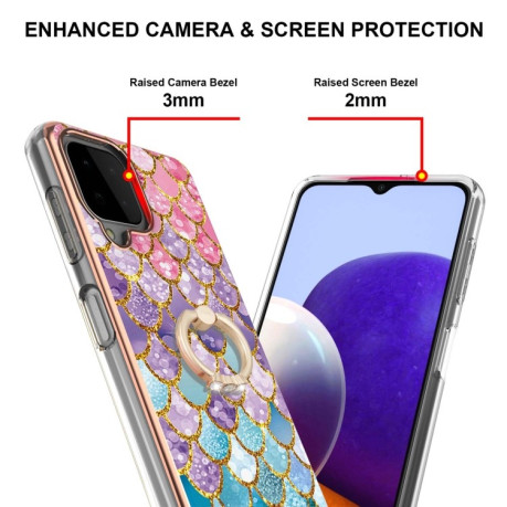Противоударный чехол Global Version для Samsung Galaxy M32/A22 4G - Colorful Scales