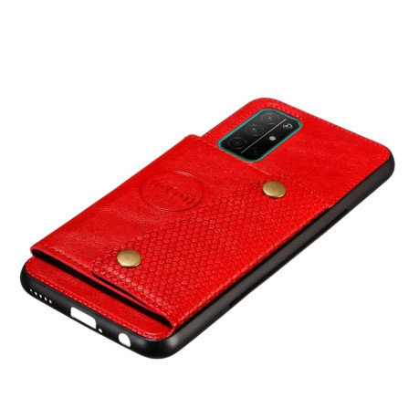 Противоударный чехол Double Buckle для Samsung Galaxy M52 5G - красный