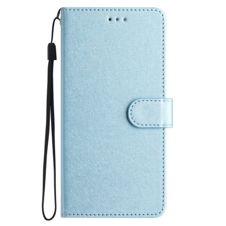 Чехол-книжка Silk Texture Horizontal Flip Leather для OnePlus 13 - голубой