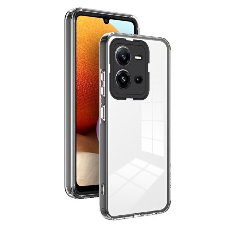 Противоударный чехол Clear Color Frame для Vivo V25 5G / V25e 4G - черный