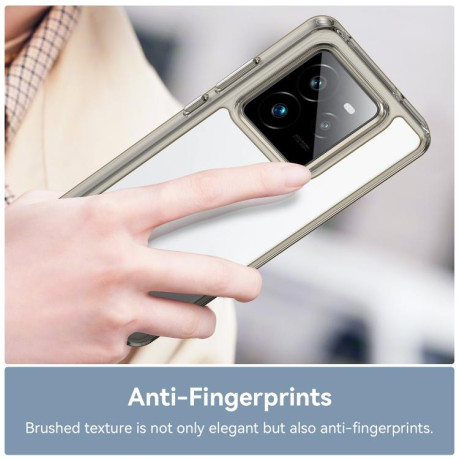 Противоударный чохол Colorful Acrylic Series для Realme GT 7 Pro - серый