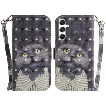 Чехол-книжка 3D Colored Horizontal для Samsung Galaxy S24+ 5G - Cat