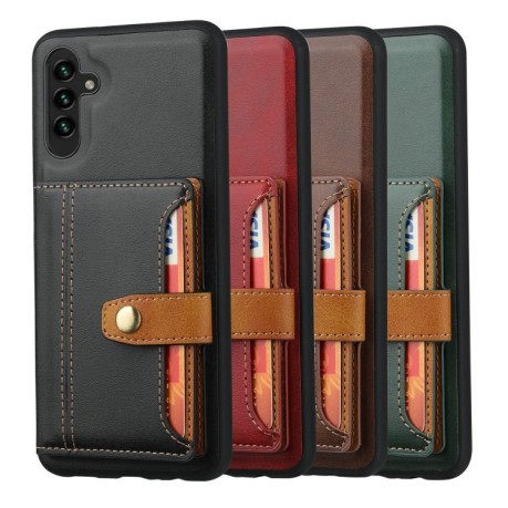 Протиударний чохол Calfskin Color для Samsung Galaxy A05s - зелений