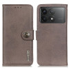 Чохол-книжка KHAZNEH Cowhide Texture на Xiaomi Poco F6 Pro - хакі