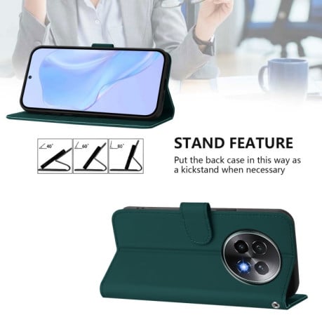 Чохол-книжка Skin Feel S-type для Realme 13+ 5G/13 Pro 5G/13 Pro+ - зелений