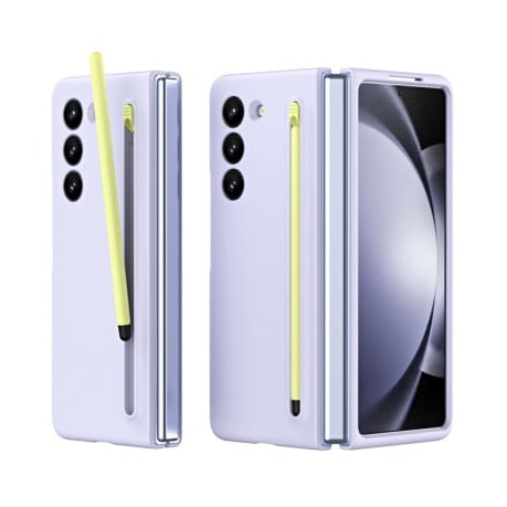 Противоударный чехол Integrated with Pen Slot для Samsung Galaxy  Fold 6 - фиолетовый