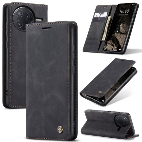 Чехол-книжка CaseMe-013 Multifunctional на Xiaomi Poco F7 Pro / F7 Ultra - черный