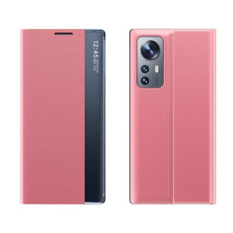 Чохол-книжка Clear View Standing Cover на Xiaomi 12 Pro - рожевий