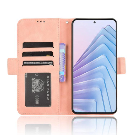 Чехол-книжка Skin Feel Calf на Xiaomi Redmi Note 14 4G 164.84mm EU Version - розовый