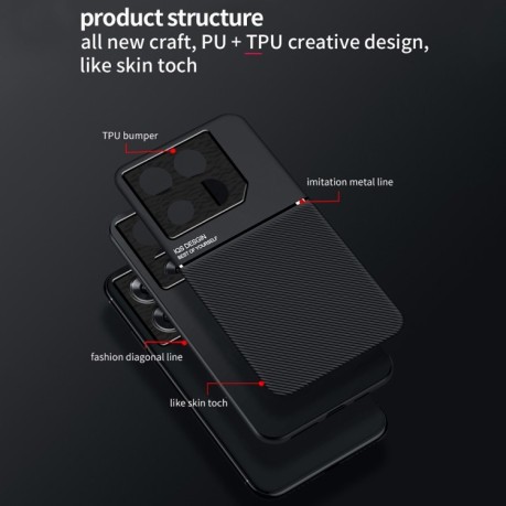 Противоударный чехол Tilt Strip Grain на Infinix GT 20 Pro - зеленый