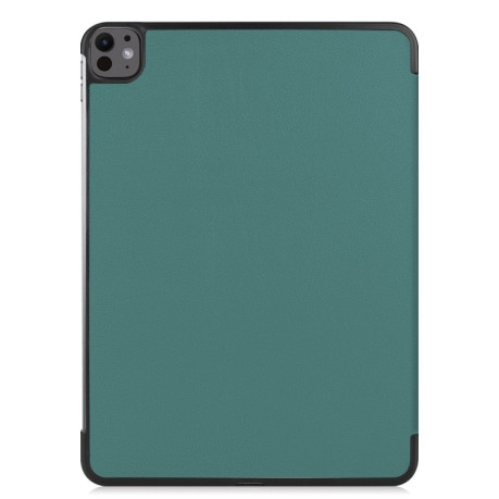 Чехол-книжка Custer Pattern Pure Color на iPad Pro 13 2024 - зеленый