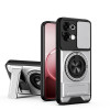 Противоударный чехол Lens Sliding Window Multifunctional Magnetic Shockproof со шторкой камеры на OPPO F31 5G / A6 Pro 4G / 5G — титановый