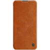 Кожаный чехол-книжка Nillkin Qin Series для Samsung Galaxy A11/M11 - коричневый