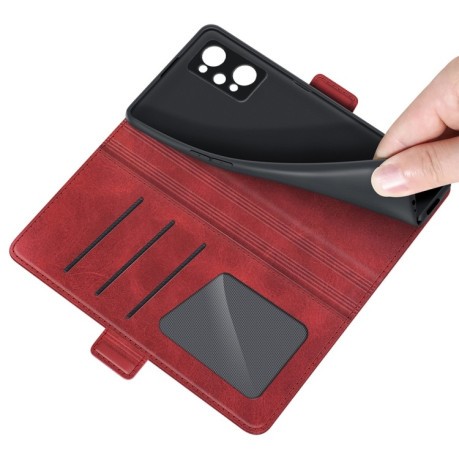 Чохол-книжка Dual-side Magnetic Buckle для Realme GT NEO 3T/GT 2/ GT Neo 2 - червоний