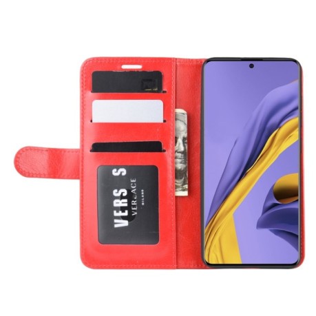 Чехол-книжка Texture Single на Samsung Galaxy A51-красный