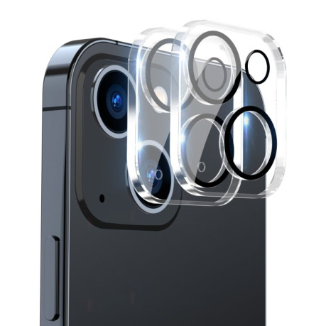 Комплект захисту камери ENKAY Hat-Prince 0.2mm 9H 3D Round Edge на iPhone 15 / 15 Plus