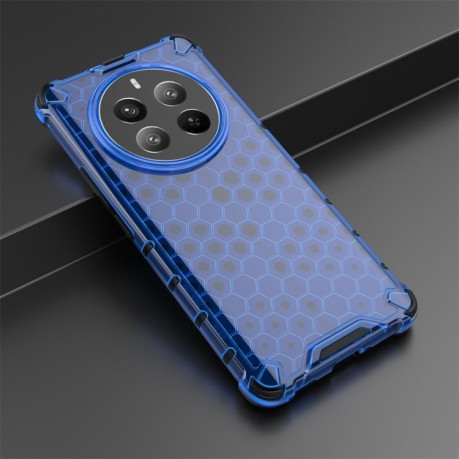 Противоударный чехол Honeycomb на Realme 12 Pro / 12 Pro+ - синий