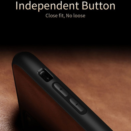 Ультратонкий чохол X-level Earl III Series Leather Texture All-inclusive на iPhone 11 Pro Max -чорний