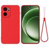 Силіконовий чохол Solid Color Liquid Silicone на OnePlus 15R / Ace 6 / Ace 6T — червоний