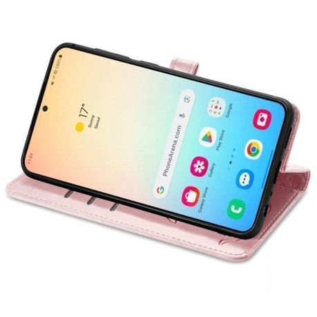 Чохол-книжка Cat and Dog для Samsung Galaxy S25 Ultra 5G - рожеве золото