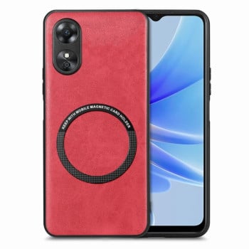 Противоударный чехол Solid Color (Magsafe) для OPPO A17 - красный
