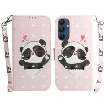 Чохол-книжка Crystal 3D Shockproof Protective Leather для Samsung Galaxy M35 - Panda