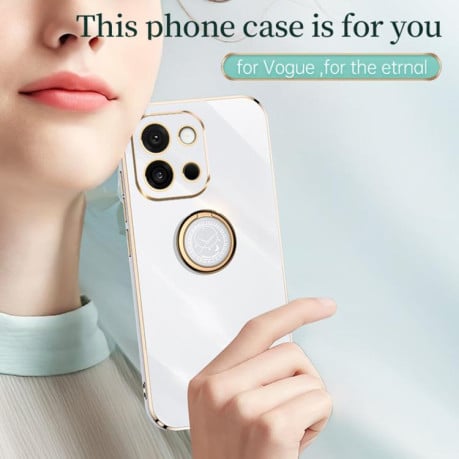 Противоударный чехол XINLI Straight Edge with Ring Holder для OnePlus 13T - зеленый