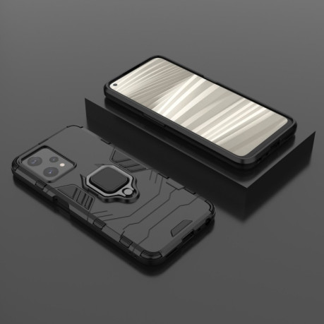 Противоударный чехол HMC Magnetic Ring Holder для Realme 9 Pro/OnePlus Nord CE 2 Lite 5G - черный