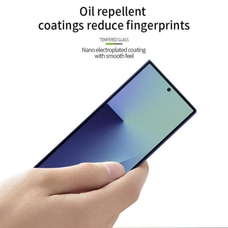 Защитное стекло PINWUYO 9H 3D Full Screen на Samsung Galaxy Fold 7 - черное